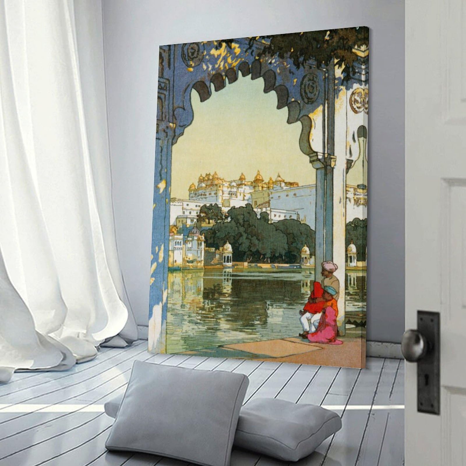 Amazon.co.jp: 吉田博よしだ ひろし浮世絵『ウダイプールの城』 偉大な